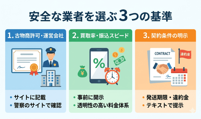 先払い買取 LINE完結とヒアリングなし業者を選ぶ基準